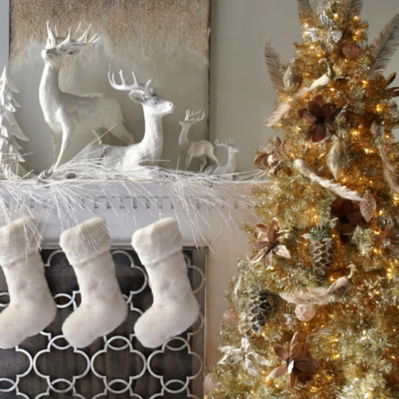 Z Gallerie Majestic Deer - 8"H & 14"H> Décor