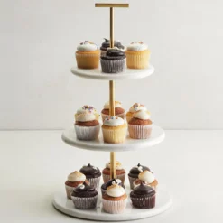 Z Gallerie Marble 3 Tiered Stand> Barware & Entertaining | Tabletop Sale
