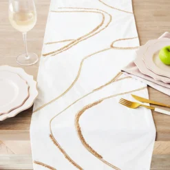 Z Gallerie Marble Beaded Runner><noscript><img width=