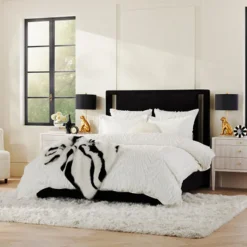 Z Gallerie Marble Oversized Throw - Black/White><noscript><img width=