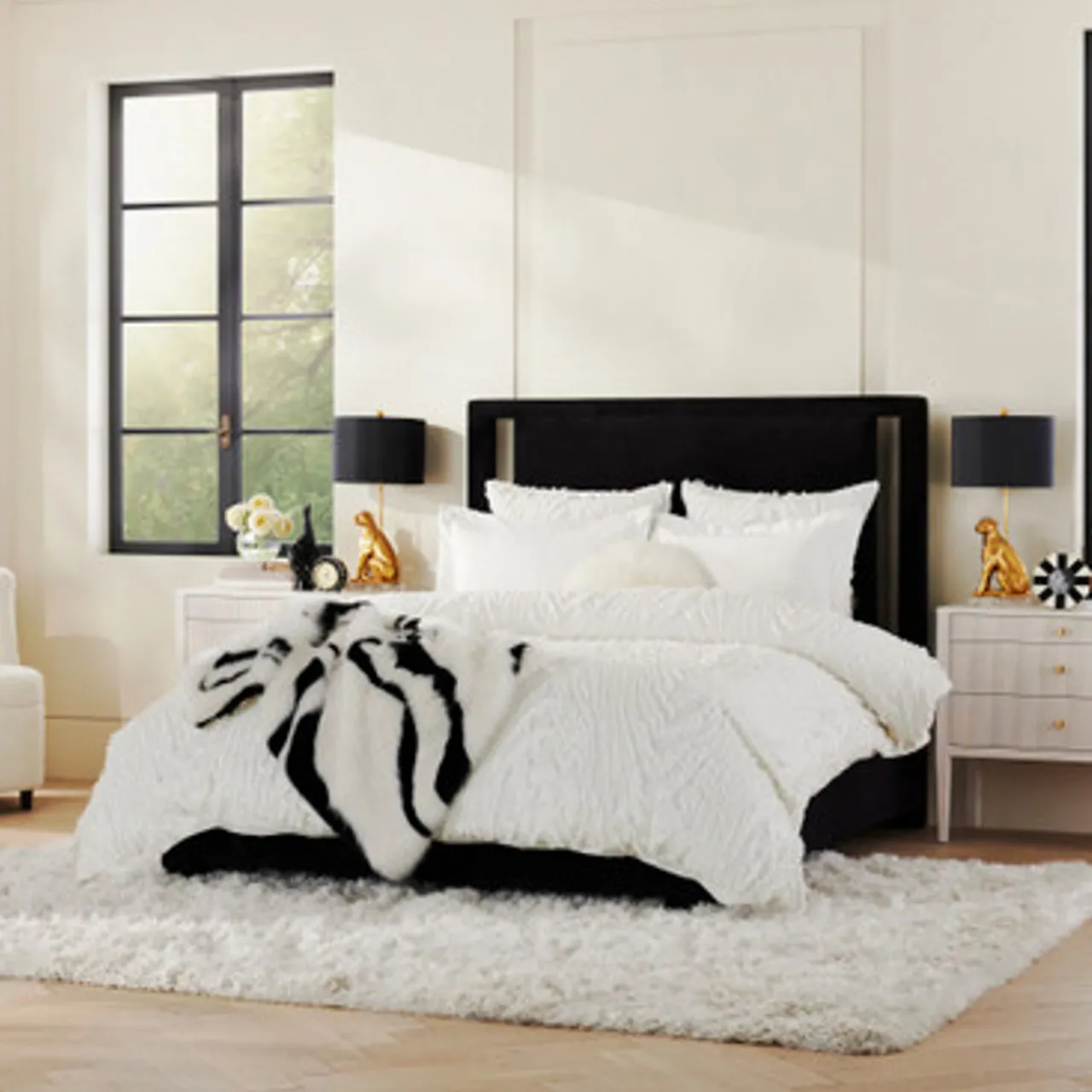 Z Gallerie Marble Oversized Throw - Black/White> Patterned Throws | Textile Sale