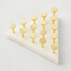 Z Gallerie Marble Triangle Peg Solitaire><noscript><img width=