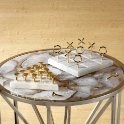Z Gallerie Marble Triangle Peg Solitaire><noscript><img width=