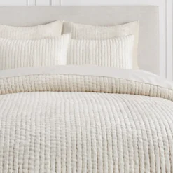 Z Gallerie Mardon Velvet Bedding - White> Textured Bedding | Velvet Bedding