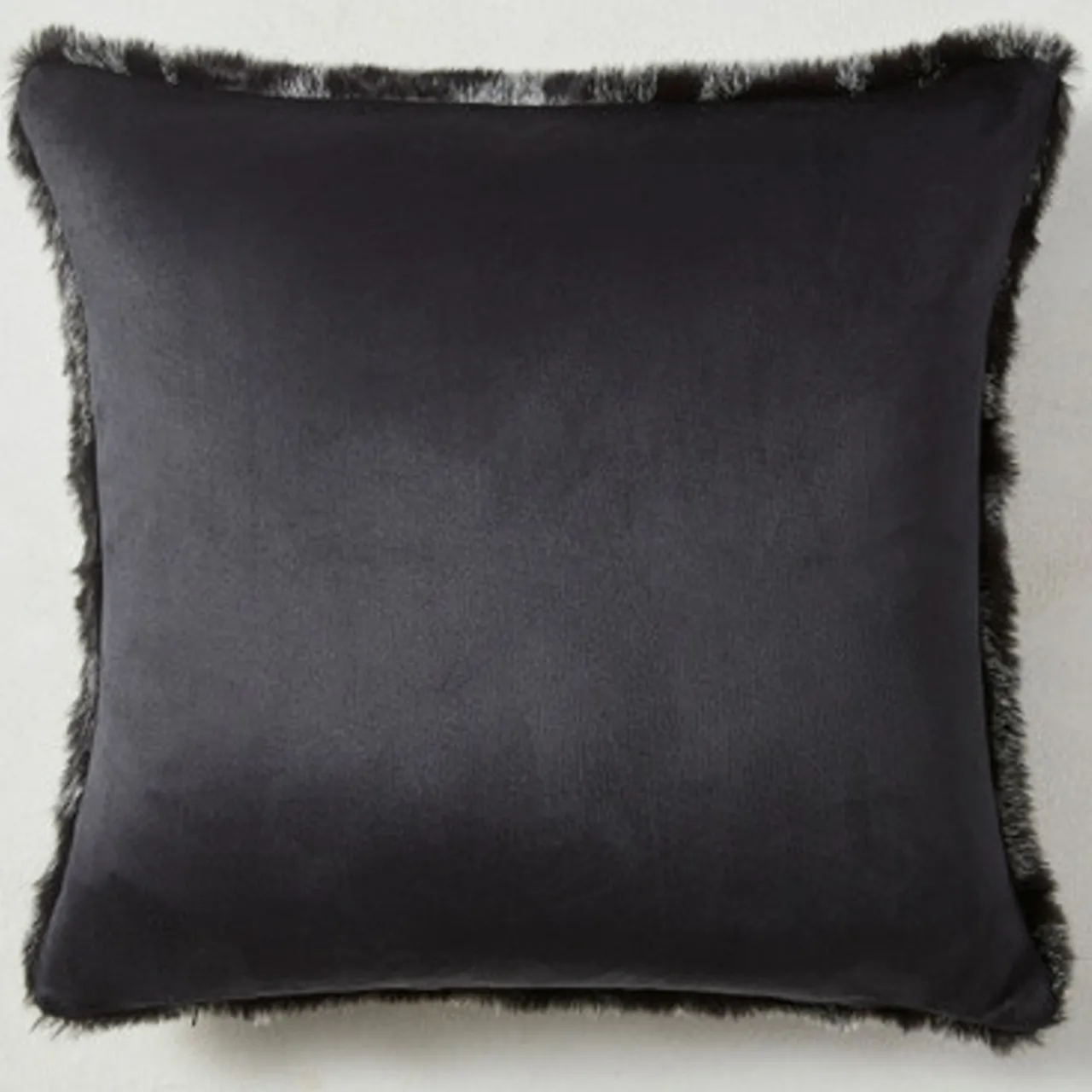 Z Gallerie Mila Pillow 22" - Charcoal> Textile Sale | Faux Fur Pillows