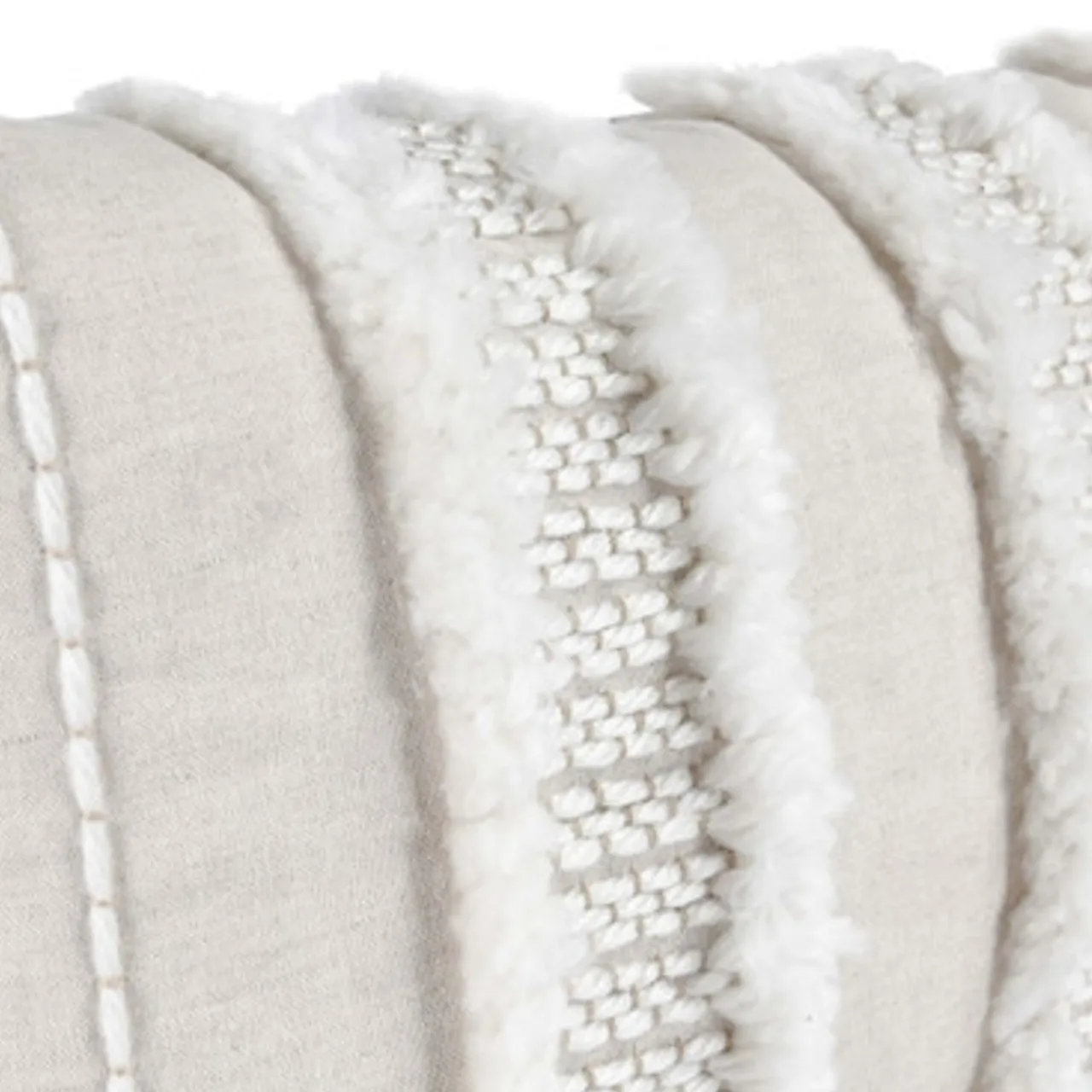 Z Gallerie Mills Lumbar Pillow - Natural/Ivory> Textile Sale | Patterned Pillows