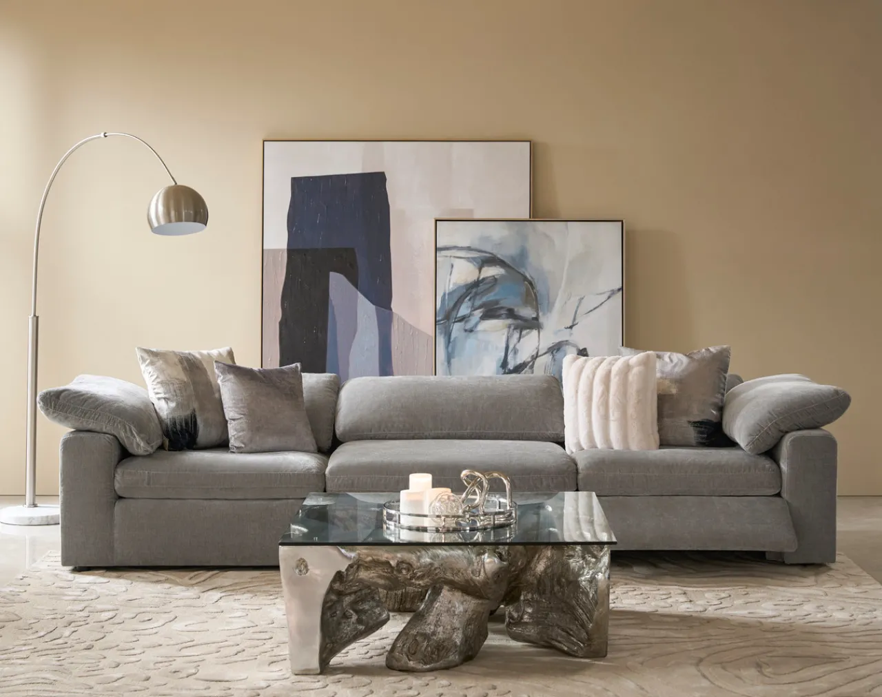 Z Gallerie Milo Reclining Cloud Sectional> Reclining | Sectionals