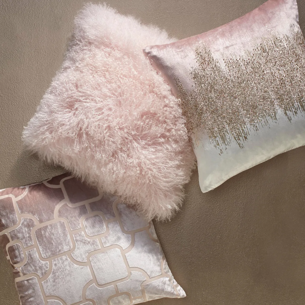 Z Gallerie Mongolian Pillow 22" - Blush> Textile Sale | Mongolian & Fur Pillows