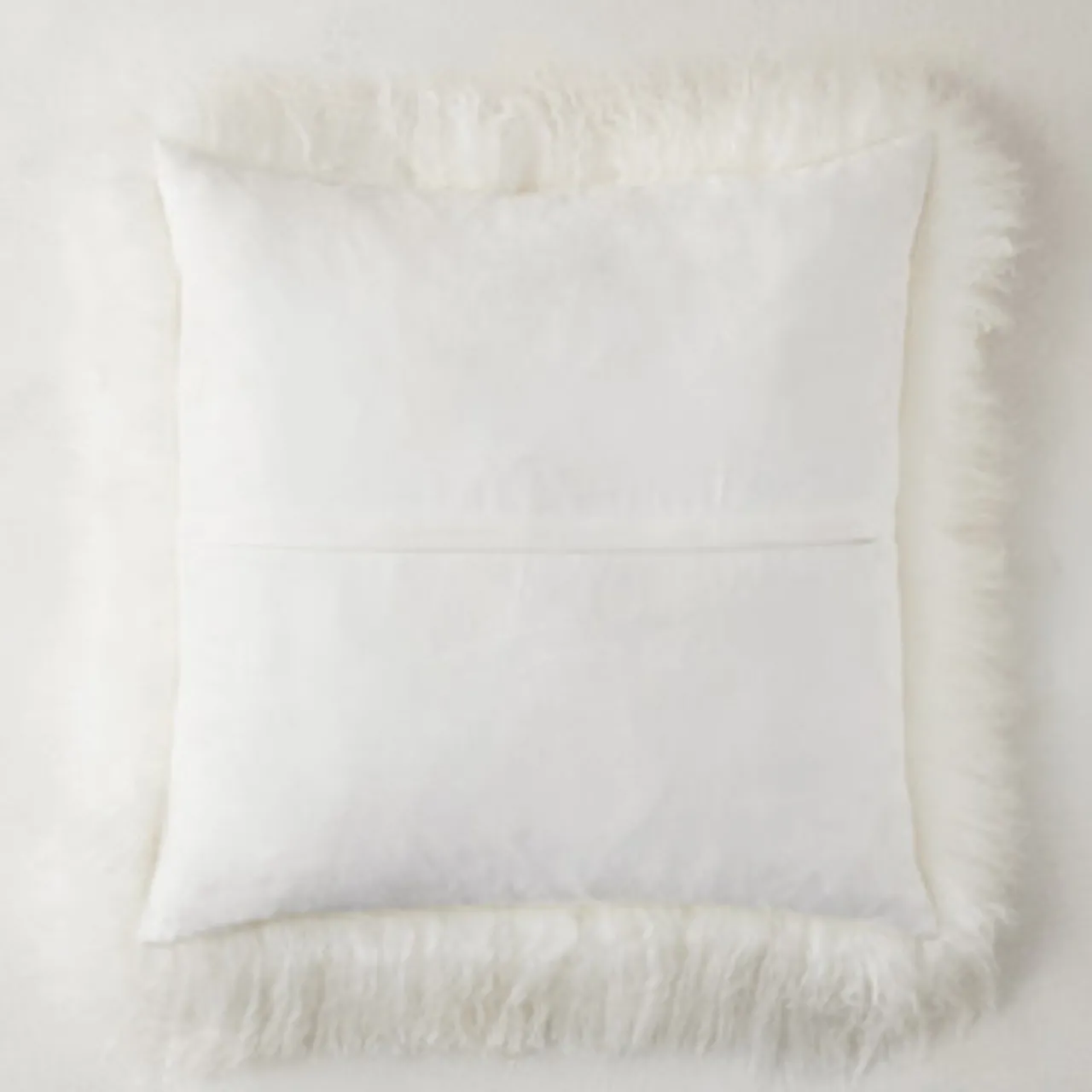 Z Gallerie Mongolian Pillow 22" - White> Textile Sale | Mongolian & Fur Pillows