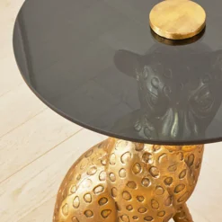 Z Gallerie Nikki Chu - Cheetah Accent Table><noscript><img width=