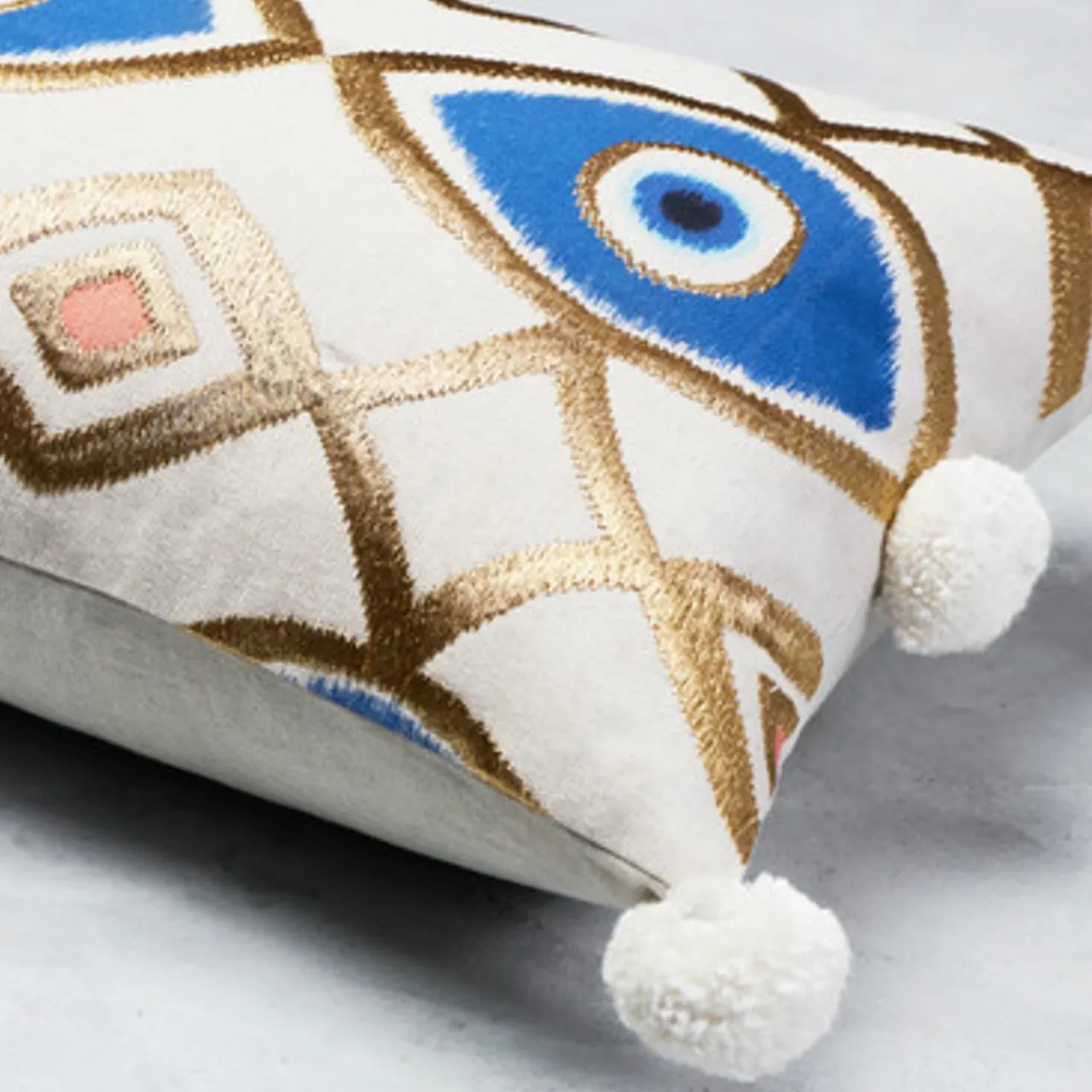 Z Gallerie Nikki Chu - Evil Eye Lumbar Pillow> Textile Sale | Patterned Pillows