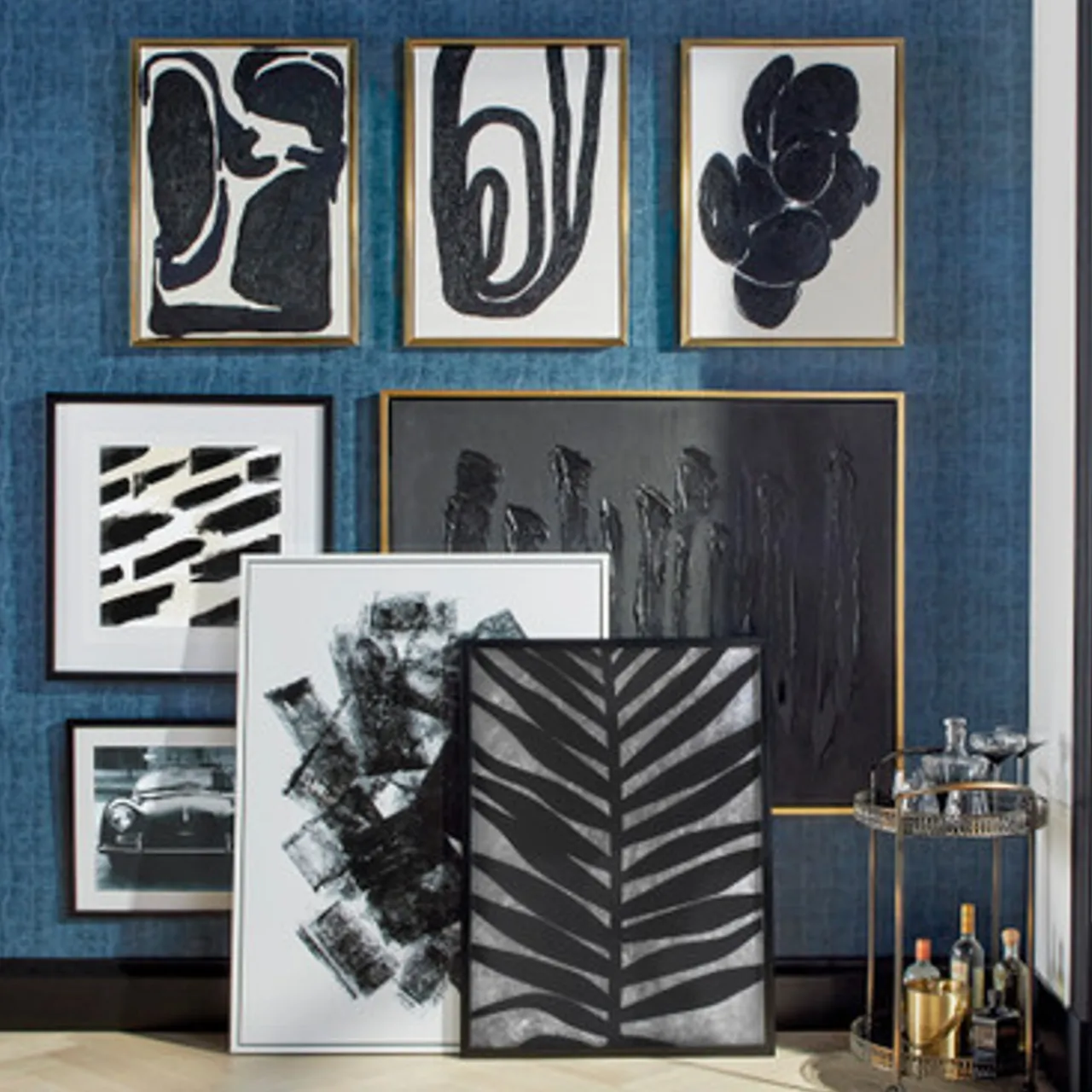 Z Gallerie Nocturne> Hand Painted | Canvas