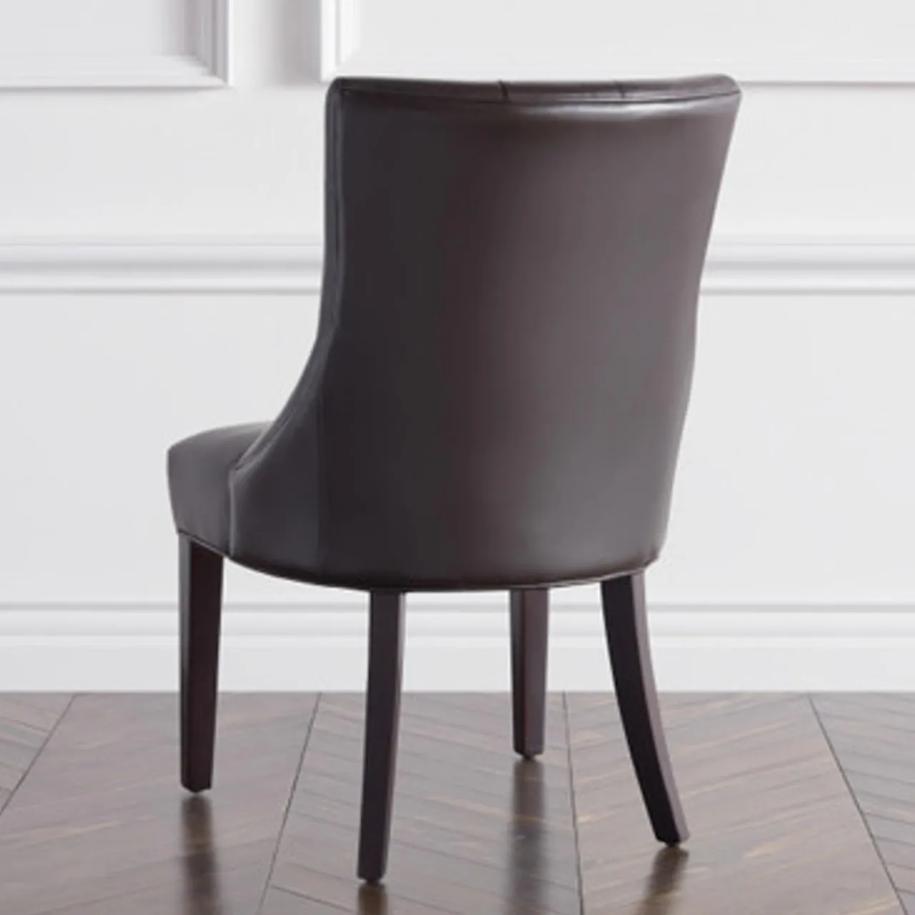 Z Gallerie Nottingham Leather Dining Chair - Espresso> Dining Chairs