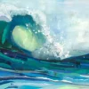 Z Gallerie Ocean Wave> Canvas | Blue