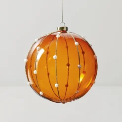 Z Gallerie Oversized Amber Ornament 6" - Set of 2><noscript><img width=
