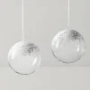 Z Gallerie Oversized Snowy Glass Ornament 8” – Set of 2> Ornaments | Home Decor