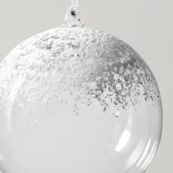 Z Gallerie Oversized Snowy Glass Ornament 8” – Set of 2><noscript><img width=