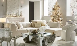 Z Gallerie Oversized Snowy Glass Ornament 8” – Set of 2><noscript><img width=