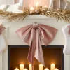 Z Gallerie Overszied Velvet Bow 28" - Blush> Stockings & Tree Skirts | Décor