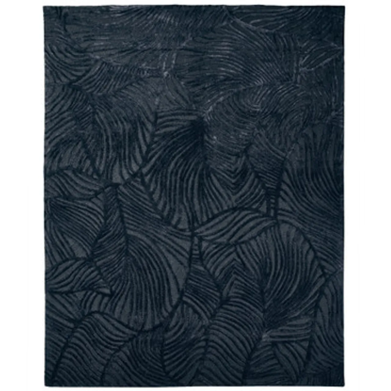 Z Gallerie Palm Rug - Charcoal> Modern Rugs | Pattern Rugs