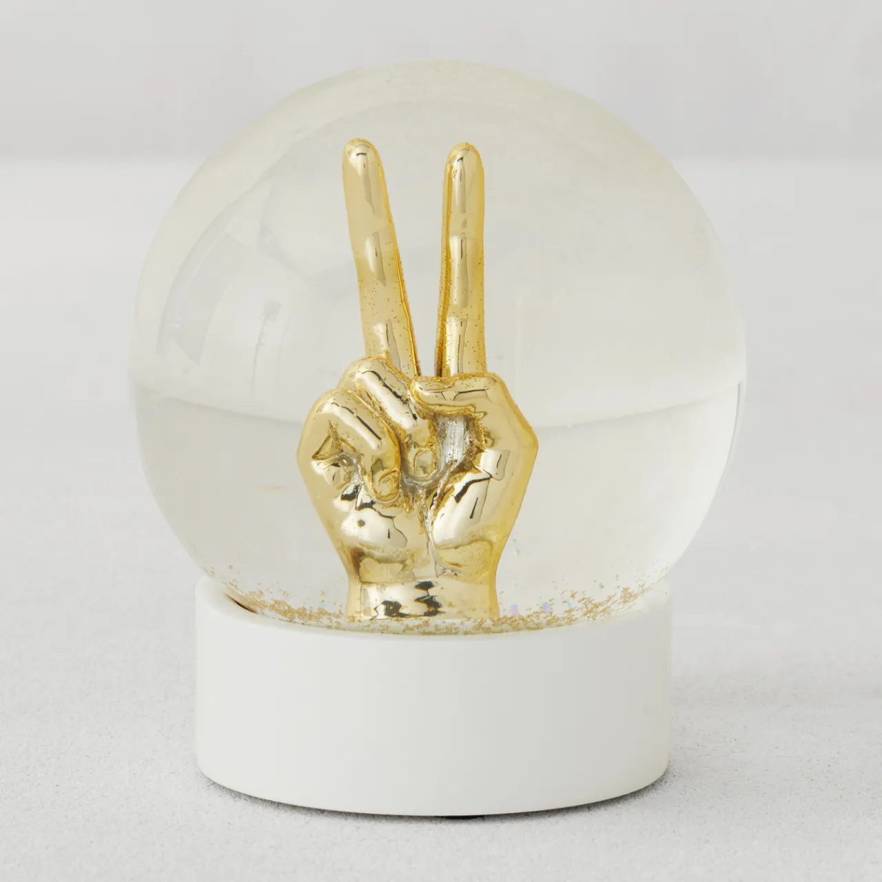 Z Gallerie Peace Sign Snow Globe> Home Decor | Décor Sale