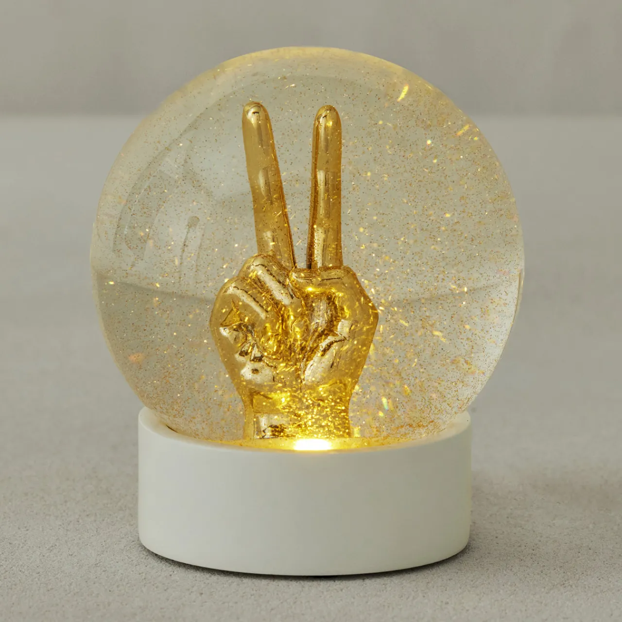 Z Gallerie Peace Sign Snow Globe> Home Decor | Décor Sale