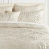 Z Gallerie Peacock Bedding - Champagne> Textured Bedding | Solid Bedding