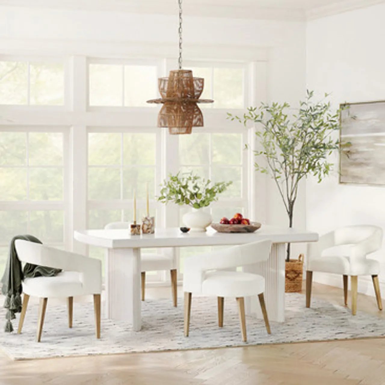 Z Gallerie Philippa Dining Chair - Natural Grey> Dining Chairs