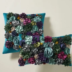 Z Gallerie Posy Pillow 18" -  Cerulean><noscript><img width=