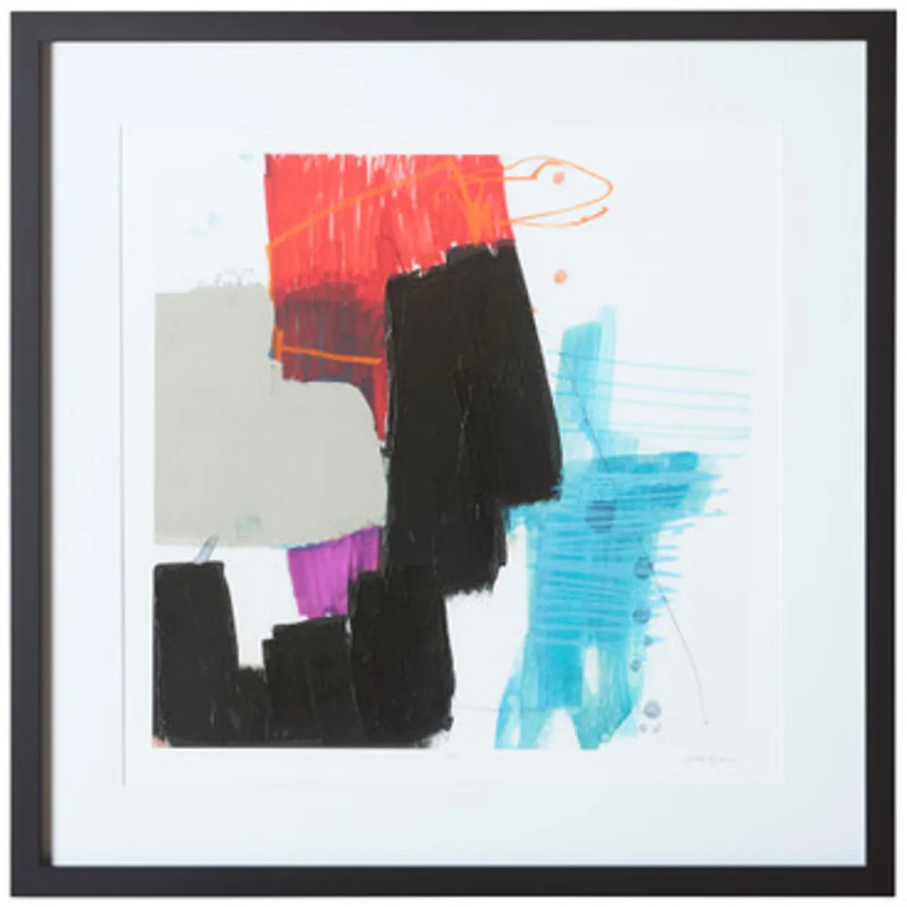Z Gallerie Primary Action 6 - Limited Edition> Series | Framed Art