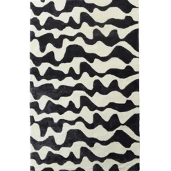 Z Gallerie Quinn Rug - Ivory/Black><noscript><img width=