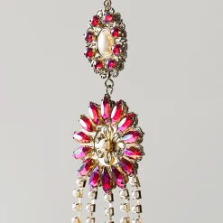Z Gallerie Rhinestone Drop Ornament - Set of 4><noscript><img width=