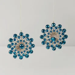 Z Gallerie Rhinestone Sunburst Ornament - Set of 2><noscript><img width=