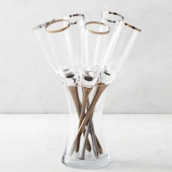 Z Gallerie Salud Toasting Flutes - Set of 6> Barware & Entertaining | Tabletop Sale