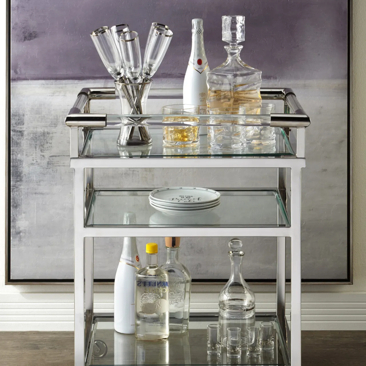 Z Gallerie Salud Toasting Flutes - Set of 6> Barware & Entertaining | Tabletop Sale