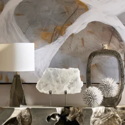 Z Gallerie Selenite Slab On Metal Stand><noscript><img width=
