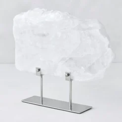 Z Gallerie Selenite Slab On Metal Stand><noscript><img width=