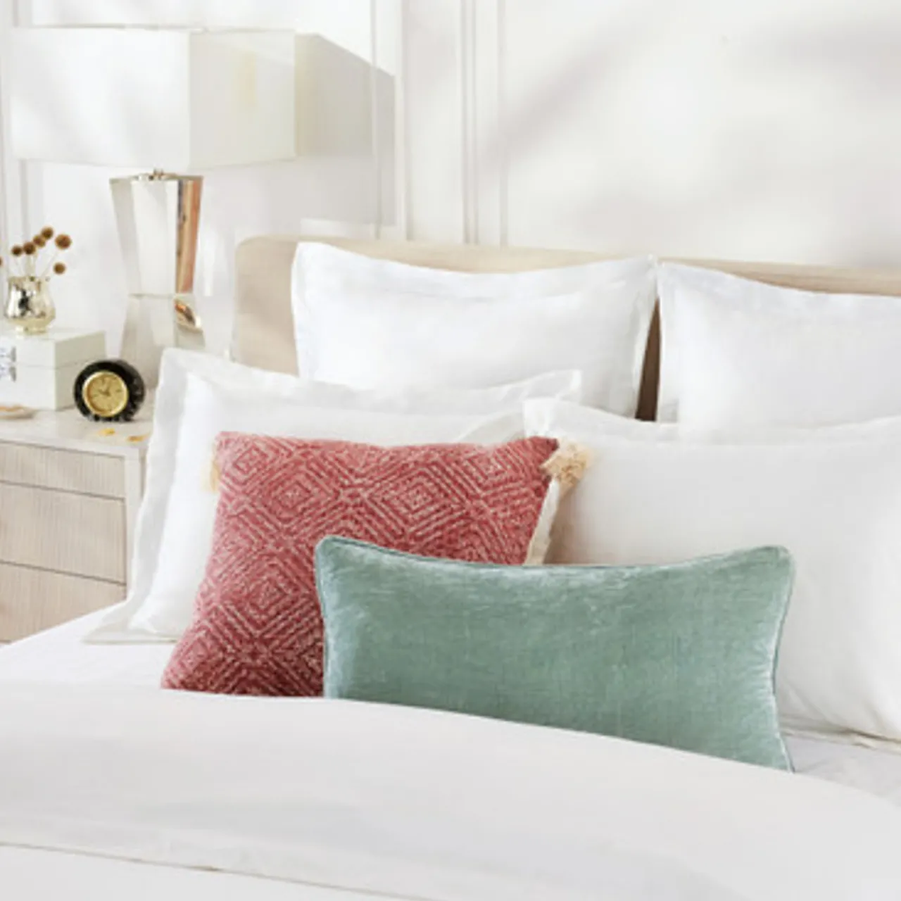 Z Gallerie Shelby Lumbar Pillow - Aqua> Textile Sale | Solid Pillows