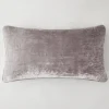 Z Gallerie Shelby Lumbar Pillow - Grey> Textile Sale | Solid Pillows