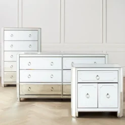 Z Gallerie Simplicity Mirrored Nightstand><noscript><img width=