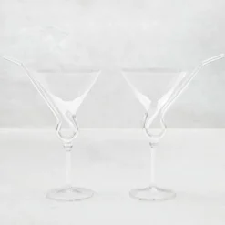Z Gallerie Straw Martini - Set of 2> Barware & Entertaining | Tabletop Sale