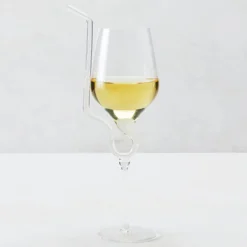 Z Gallerie Straw Wine Glass - Set of 2><noscript><img width=