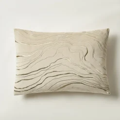Z Gallerie Swirl Lumbar 14" x 20"> Textile Sale | Solid Pillows