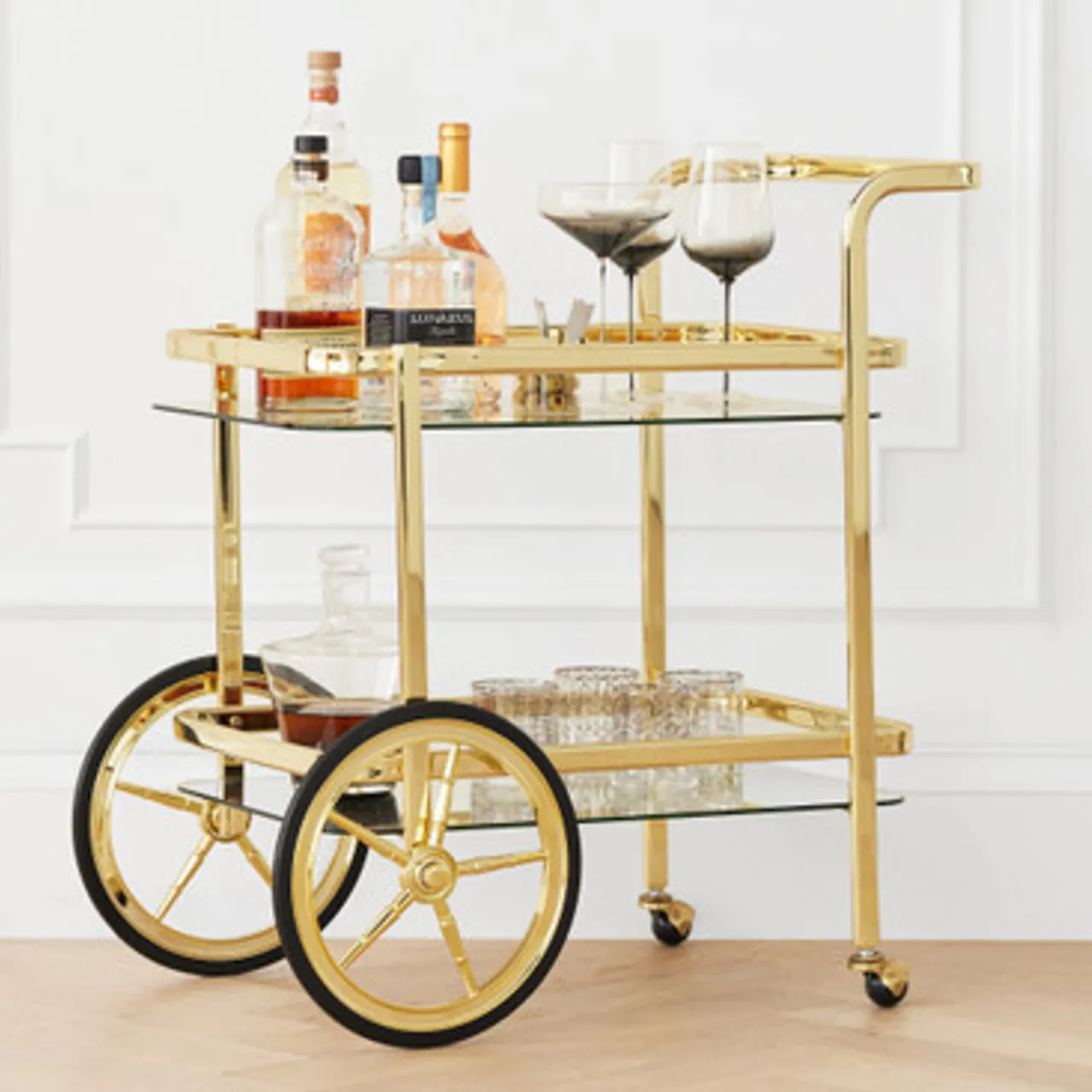 Z Gallerie Trolley Bar Cart> Barware & Entertaining | Tabletop Sale