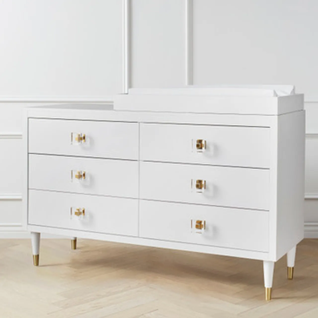 Z Gallerie Uptown 6 Drawer Dresser - White> Dressers