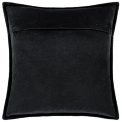 Z Gallerie Velvet Pillow 20" - Black> Textile Sale | Solid Pillows