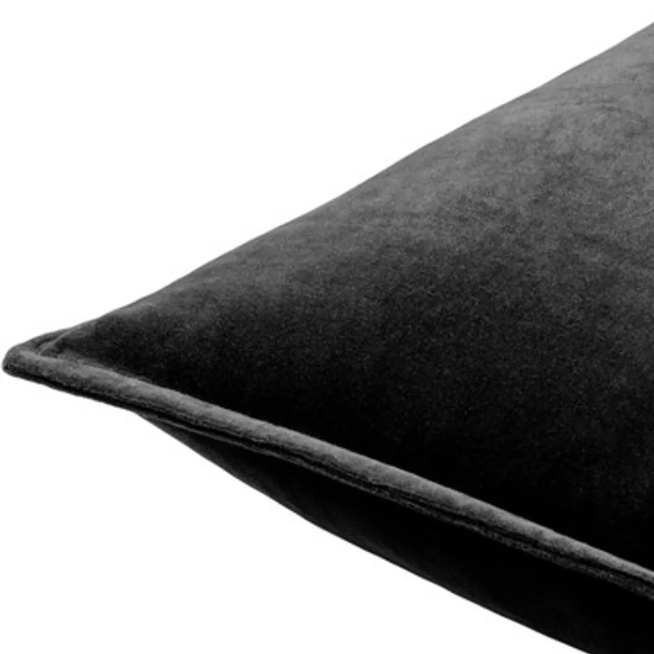 Z Gallerie Velvet Pillow 20" - Black> Textile Sale | Solid Pillows
