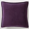 Z Gallerie Velvet Pillow 20" - Plum> Textile Sale | Solid Pillows