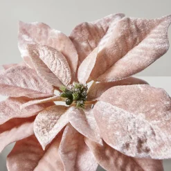 Z Gallerie Velvet Poinsettia Clip - Blush - Set of 3><noscript><img width=