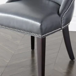 Z Gallerie Versailles Leather Dining Chair - Espresso><noscript><img width=